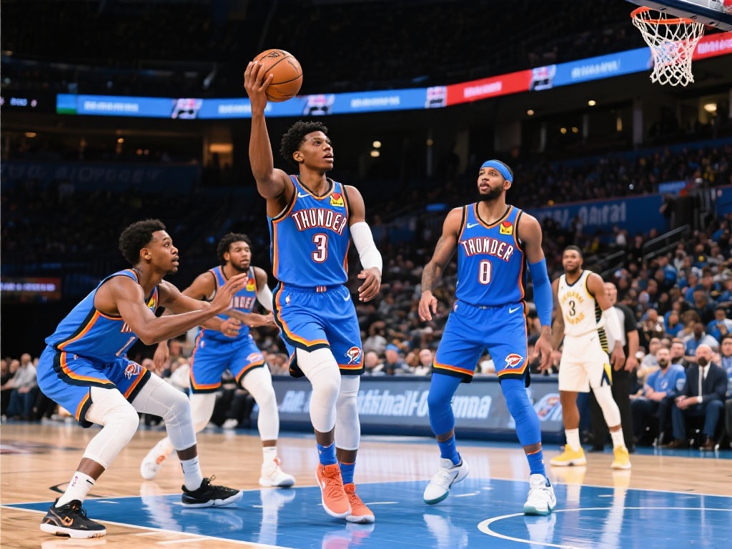 亚历山大轰35分 雷霆末节逆转步行者扳平总比分 除了亚历山大的个人高光,雷霆球队的团队合